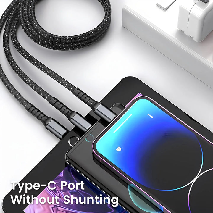 Super Fast Charging 3-in-1 Data Cable